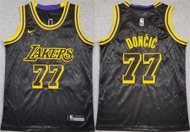 Youth Los Angeles Lakers #77 Luka Doncic Black 2025 City Edition Stitched Jersey,We sell and wholesale Youth Los Angeles Lakers #77 Luka Doncic Black 2025 City Edition Stitched Jersey on line form chian!